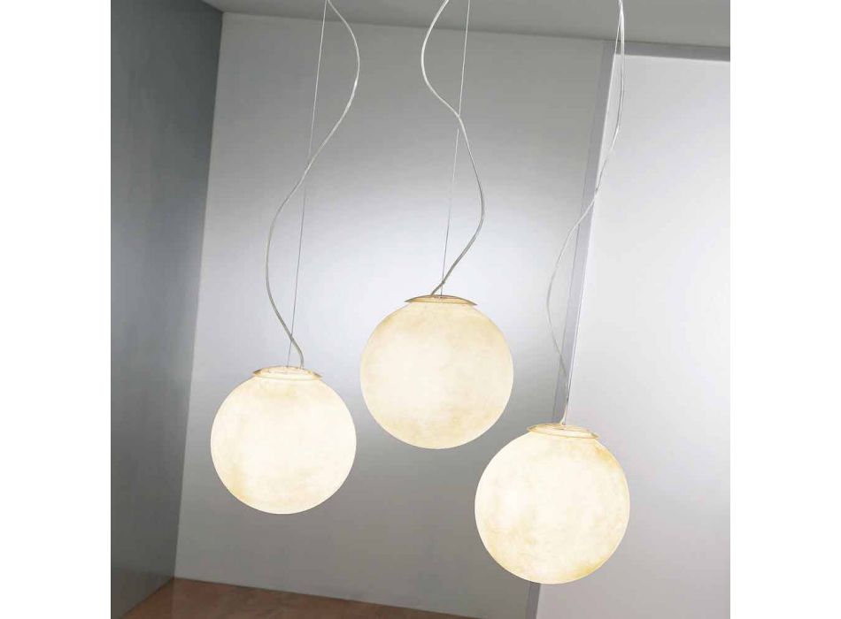 In-es.artdesign Tre Lune llambë me suspension në nebulit Viadurini