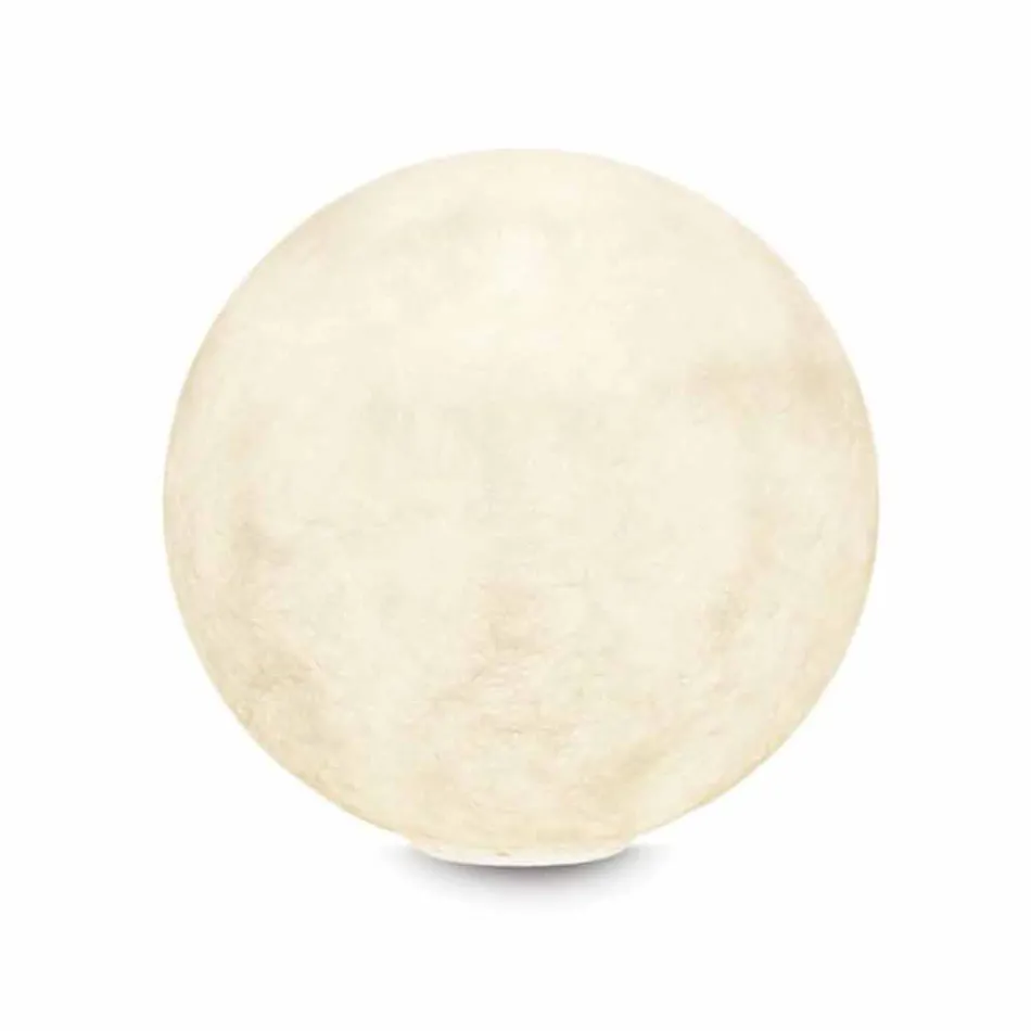 Llambë tavoline me dizajn In-es.artdesign T.moon në ngjyrë të bardhë nebulite Viadurini