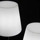 Projektimi i llambës së dyshemesë Ali Baba Steel Slide metal prodhuar në Itali Viadurini