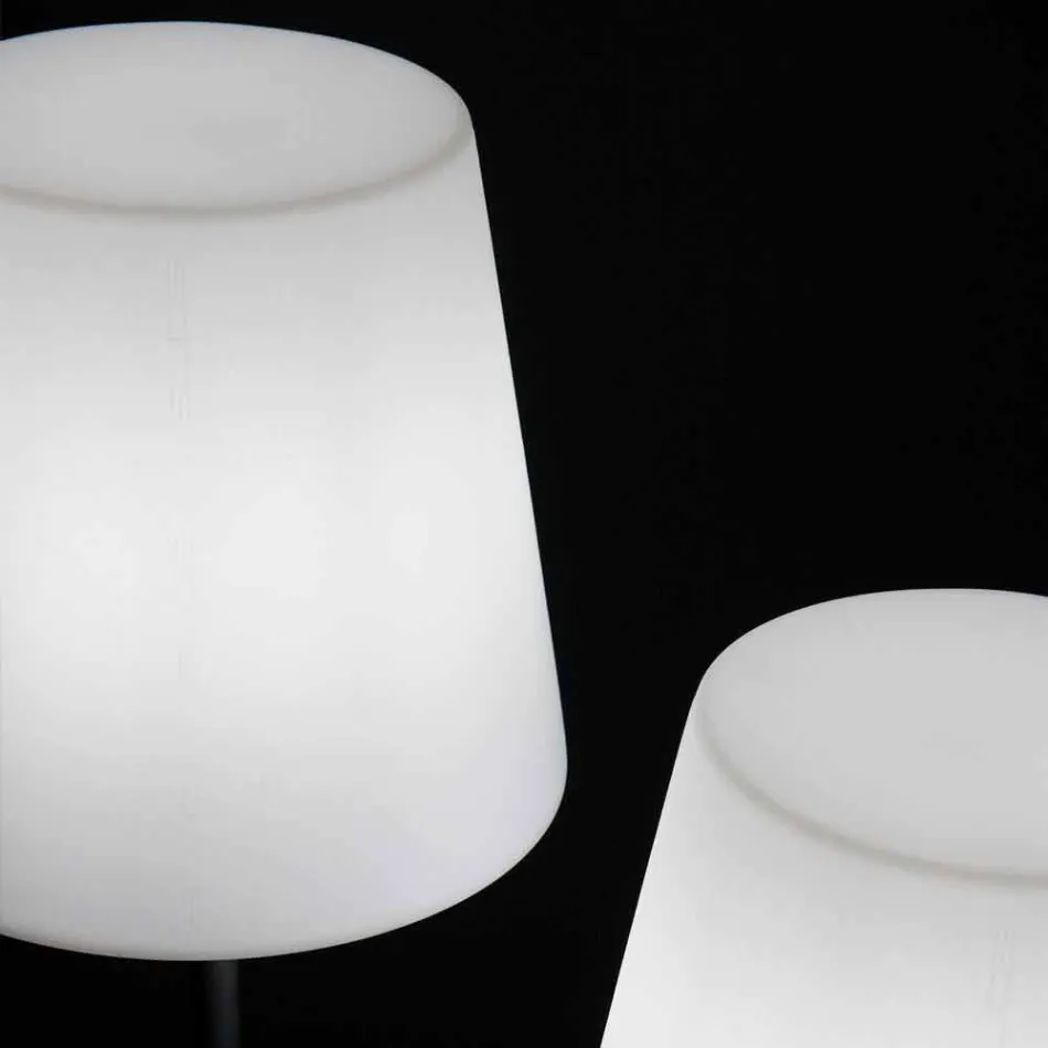 Projektimi i llambës së dyshemesë Ali Baba Steel Slide metal prodhuar në Itali Viadurini