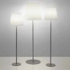 Projektimi i llambës së dyshemesë Ali Baba Steel Slide metal prodhuar në Itali Viadurini