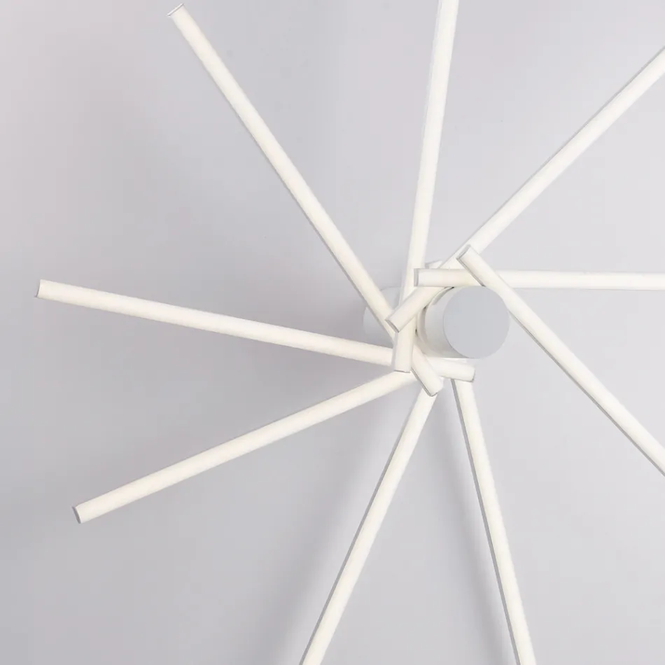 Llambë qelqi dhe metali dizajni e prodhuar në Itali për dekor elegant - Idra Viadurini