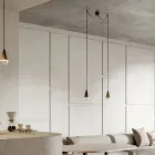 Llambë dopio varëse prej hekuri dhe qelqi Prodhuar në Itali - Me re Viadurini