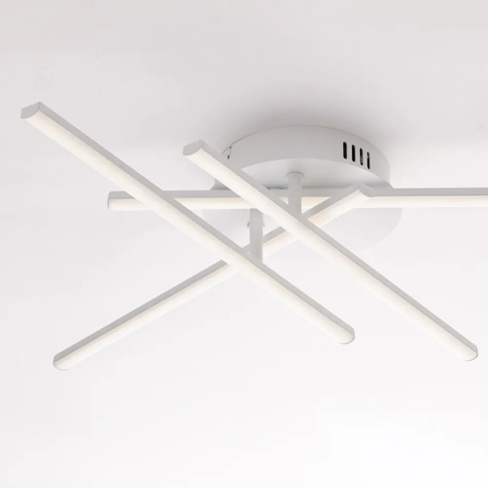 Llambë Elegante prej Qelqi dhe Metali e Prodhuar në Itali për Interiere të Rafinuara - Idra Viadurini