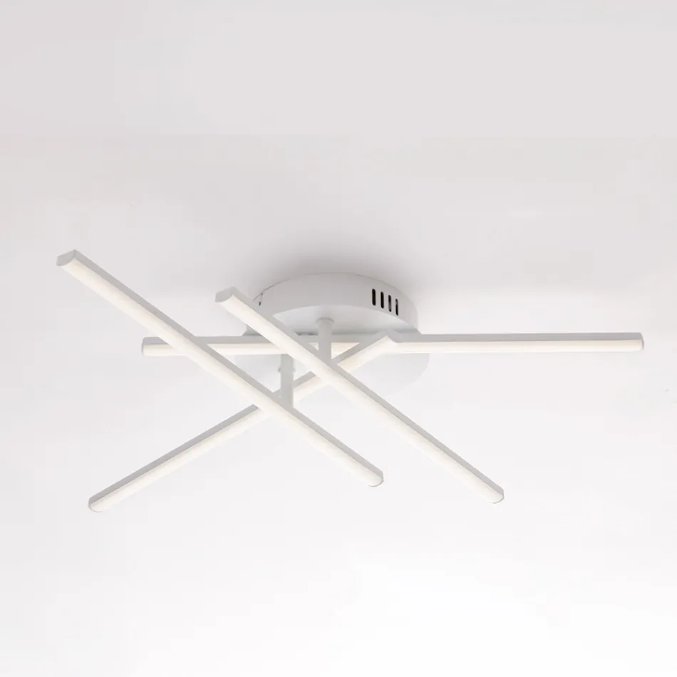 Llambë Elegante prej Qelqi dhe Metali e Prodhuar në Itali për Interiere të Rafinuara - Idra Viadurini