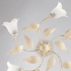 Llambë elegante prej qelqi dhe metali e prodhuar në Itali për ambiente të brendshme të rafinuara – Sirio Viadurini