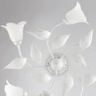 Llambë elegante prej qelqi dhe metali e prodhuar në Itali për ambiente të brendshme të rafinuara – Sirio Viadurini