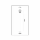 Llamba me shufër në kopsht në natyrë, prej bronzi, bakri dhe qelqi - Kopshti nga Il Fanale Viadurini