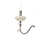 Llambë klasike Flambeaux 7 Lights në Porcelan dhe Xham të Fryrë - Eteria Viadurini