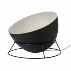 In-es. Design llambë dyshemeje me ngjyra çeliku dhe nebuliti H2o F Viadurini