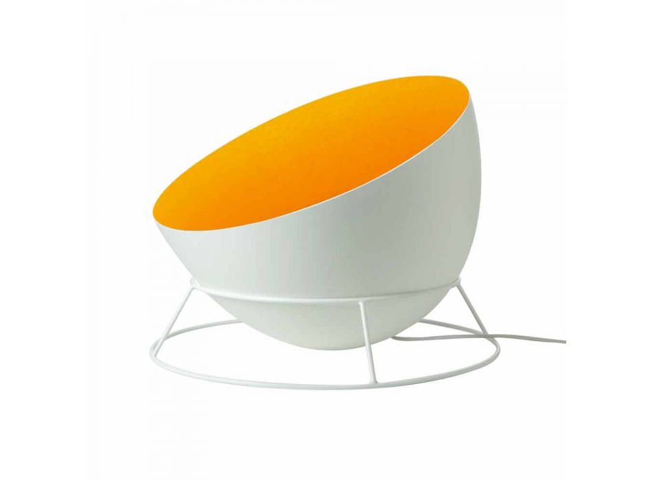 In-es. Design llambë dyshemeje me ngjyra çeliku dhe nebuliti H2o F Viadurini