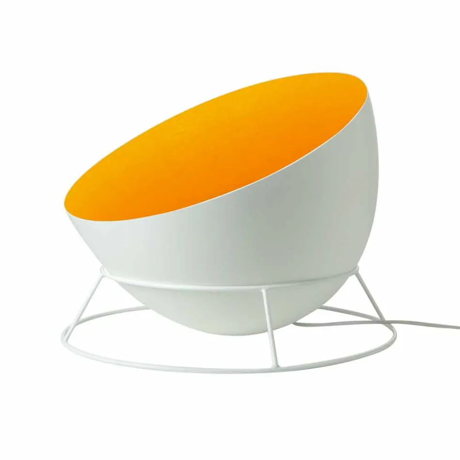 In-es. Design llambë dyshemeje me ngjyra çeliku dhe nebuliti H2o F Viadurini