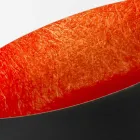 In-es. Design llambë dyshemeje me ngjyra çeliku dhe nebuliti H2o F Viadurini