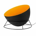 In-es. Design llambë dyshemeje me ngjyra çeliku dhe nebuliti H2o F Viadurini