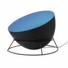 In-es. Design llambë dyshemeje me ngjyra çeliku dhe nebuliti H2o F Viadurini