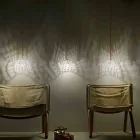 Llambë e varur në pambuk dhe viskozë In-es.artdesign Teksturë moderne Viadurini