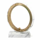 Llambë në Mermer të Bardhë Carrara dhe tunxh Made in Italy 2 Dimensione - Nazife Viadurini