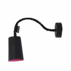 Llambë muri me rrëshirë In-es.artdesign Ngjyrosni një dërrasë të zezë moderne Viadurini