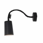 Llambë muri me rrëshirë In-es.artdesign Ngjyrosni një dërrasë të zezë moderne Viadurini