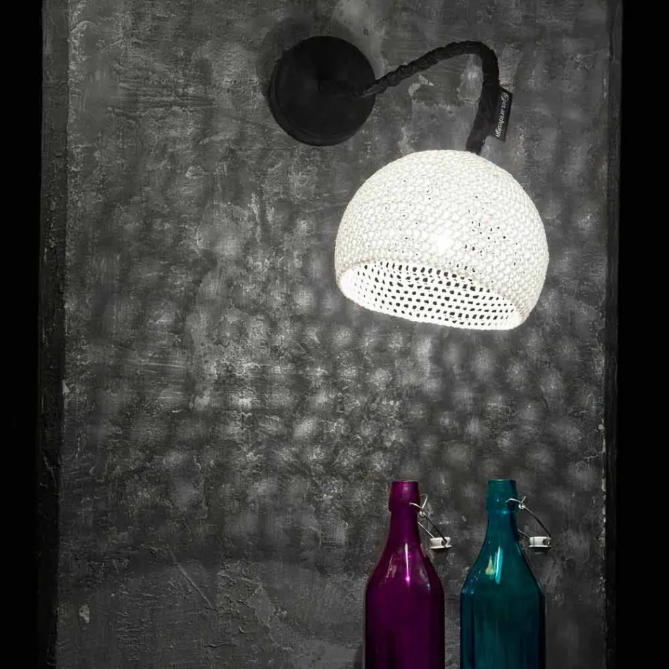 Llambë muri me rrëshirë dhe pambuk In-es.artdesign Trama A1 moderne Viadurini