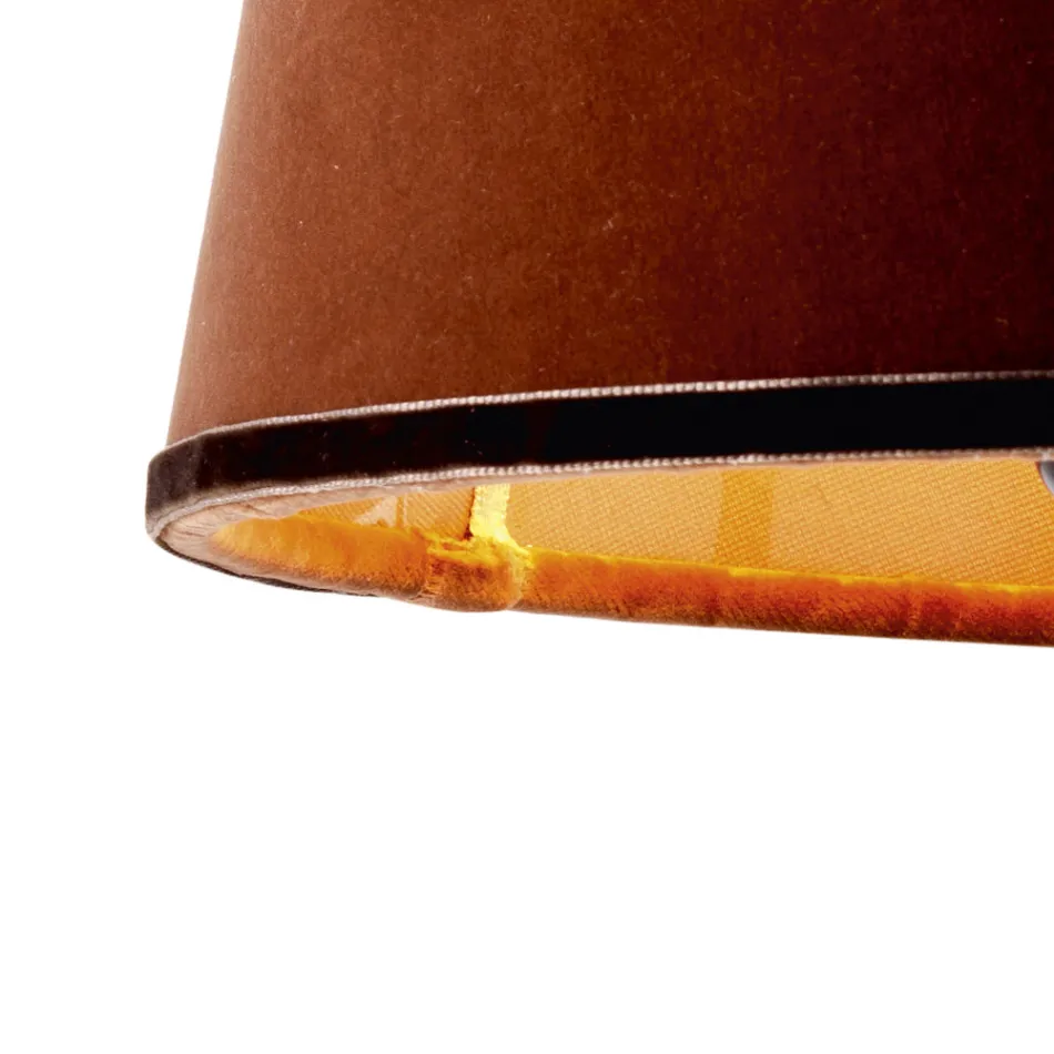 Pëlhurë e projektimit Grilli Snake dhe llambë tryeze lëkure e bërë në Itali Viadurini