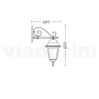 Llambë qelqi me strukturë alumini të derdhur Prodhuar në Itali - Scintilla Viadurini