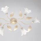 Llambë qelqi dhe metali e prodhuar në Itali për mobilje elegante – Sirio Viadurini