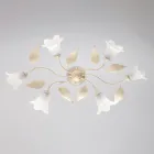 Llambë qelqi dhe metali e prodhuar në Itali për mobilje elegante – Sirio Viadurini