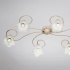 Llambë qelqi dhe metali e prodhuar në Itali për ambiente të brendshme të rafinuara – Cometa Viadurini