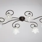 Llambë qelqi dhe metali e prodhuar në Itali për ambiente të brendshme të rafinuara – Cometa Viadurini