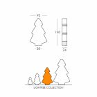 Tabela / llamba e brendshme e dyshemesë Slide Lightree pema e Krishtlindjes e bërë në Itali Viadurini