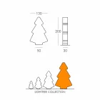 Tabela / llamba e brendshme e dyshemesë Slide Lightree pema e Krishtlindjes e bërë në Itali Viadurini