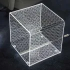 Llambë Led Rgb me Dekor Laser Kristal Akrilik Transparent - Robiola Viadurini