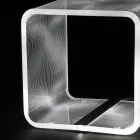 Llambë Led Rgb me Dekor Laser Kristal Akrilik Transparent - Robiola Viadurini