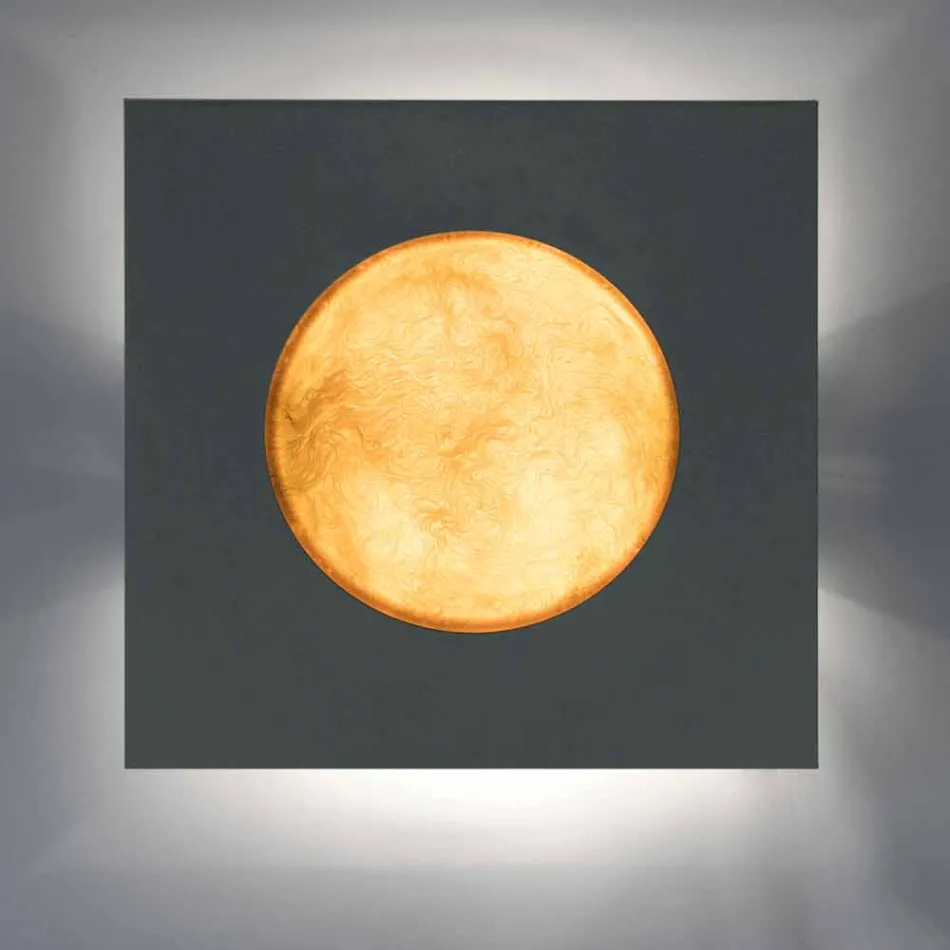 Llambë muri moderne In-es.artdesign Makinë larëse në nebulit Viadurini