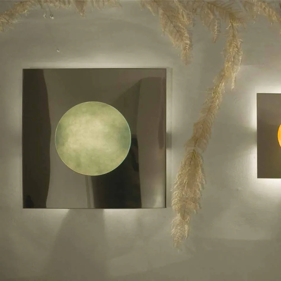 Llambë muri moderne In-es.artdesign Makinë larëse në nebulit Viadurini