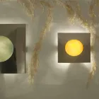 Llambë muri moderne In-es.artdesign Makinë larëse në nebulit Viadurini