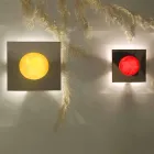 Llambë muri moderne In-es.artdesign Makinë larëse në nebulit Viadurini