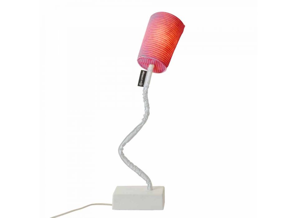 Llambë tavoline moderne In-es.artdesign Paint T Stripe prej leshi Viadurini