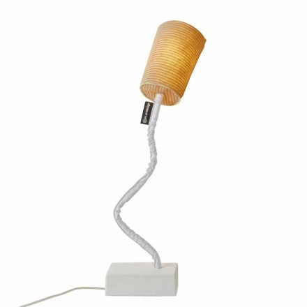Llambë tavoline moderne In-es.artdesign Paint T Stripe prej leshi Viadurini