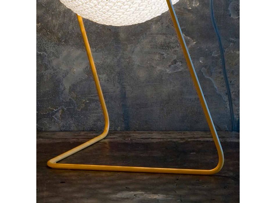 Llamba moderne e tavolinës In-es.artdesign Trama T1 pambuku e punuar me dorë Viadurini