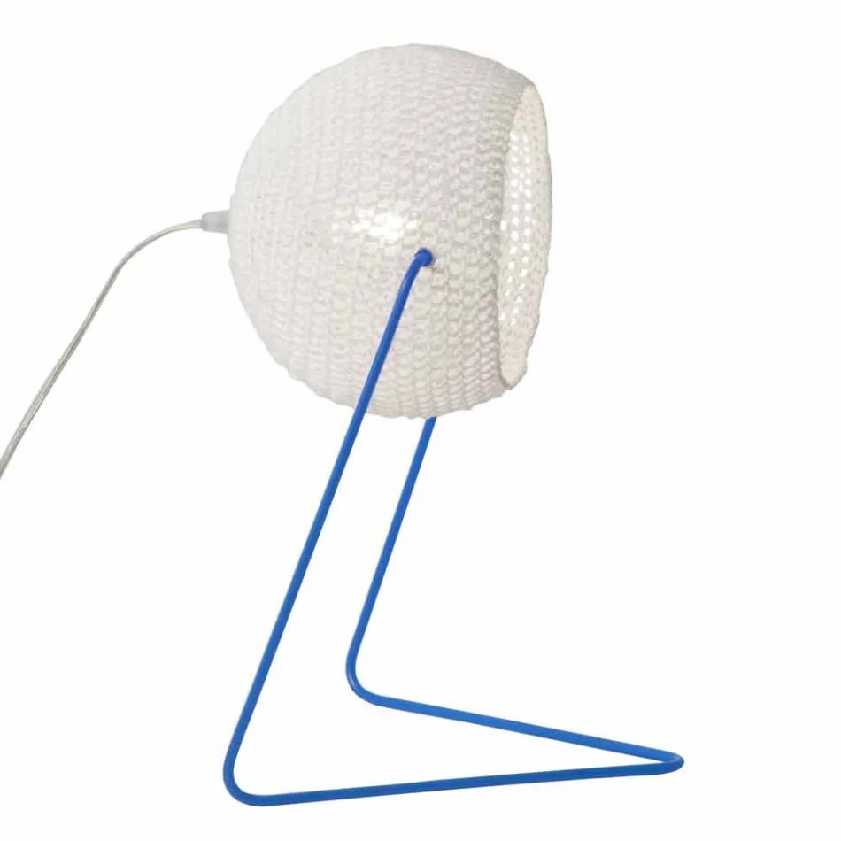 Llamba moderne e tavolinës In-es.artdesign Trama T1 pambuku e punuar me dorë Viadurini