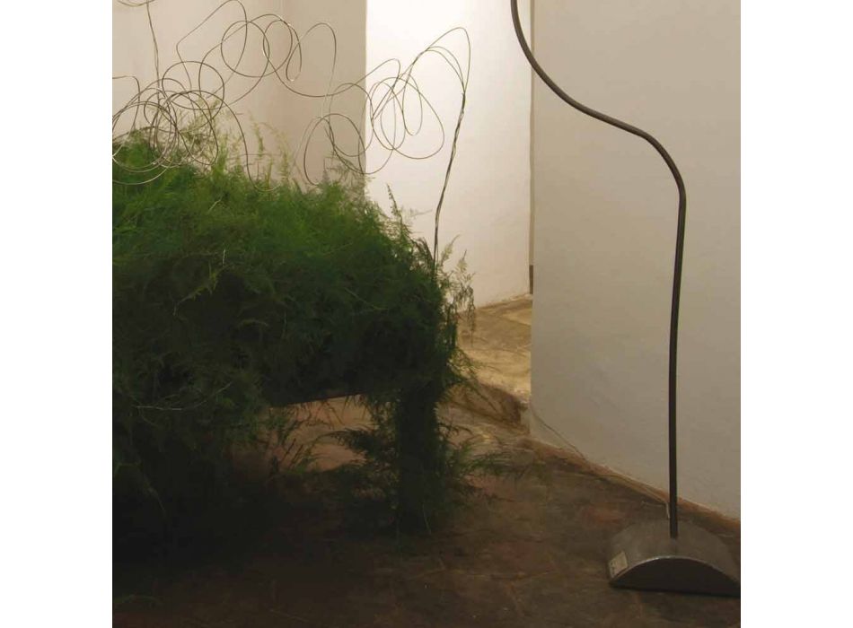 Nebulit i llambës moderne të dyshemesë së bardhë In-es.artesign Luna H210cm Viadurini