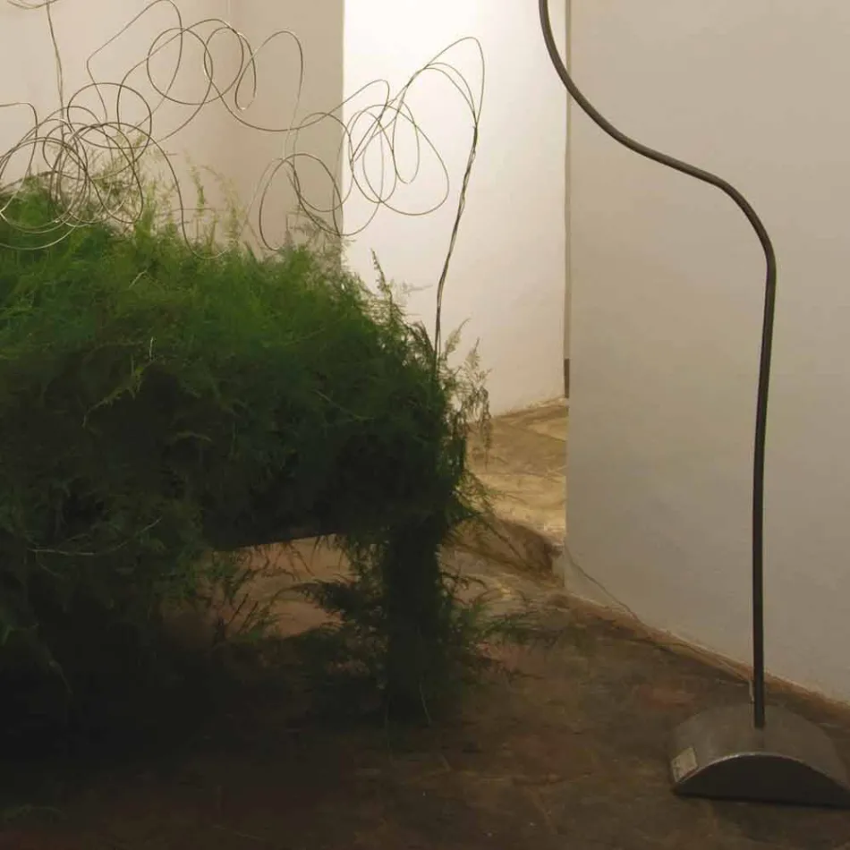 Nebulit i llambës moderne të dyshemesë së bardhë In-es.artesign Luna H210cm Viadurini