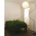 Nebulit i llambës moderne të dyshemesë së bardhë In-es.artesign Luna H210cm