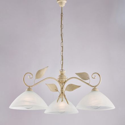 Llambë Moderne prej Xhami dhe Metali e Prodhuar në Itali Ideale për Çdo Dhomë - Carina Viadurini