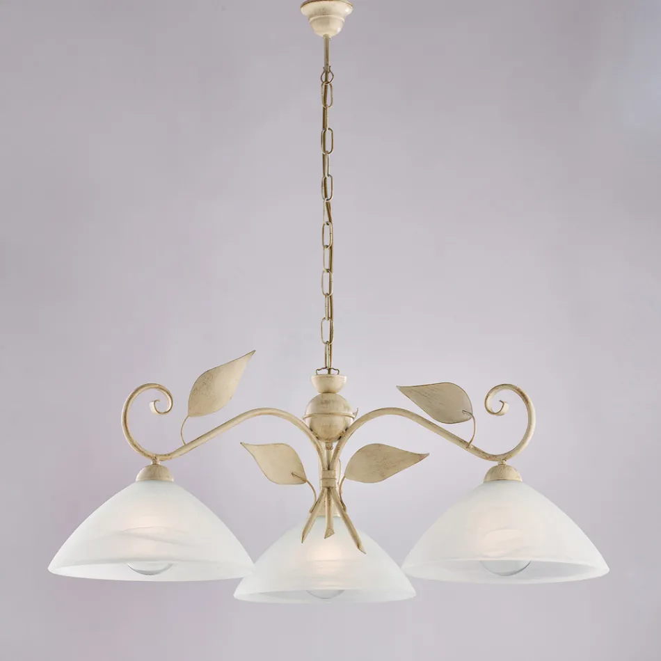 Llambë Moderne prej Xhami dhe Metali e Prodhuar në Itali Ideale për Çdo Dhomë - Carina Viadurini