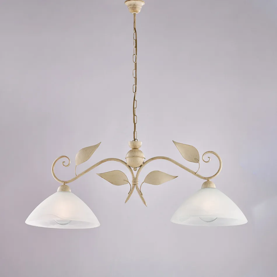 Llambë Moderne prej Xhami dhe Metali e Prodhuar në Itali Ideale për Çdo Dhomë - Carina Viadurini