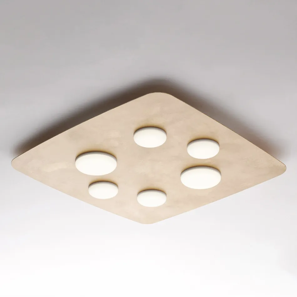 Një llambë moderne prej qelqi dhe metali për dekorim elegant të brendshëm – Kepler Viadurini