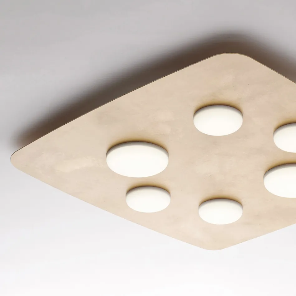 Një llambë moderne prej qelqi dhe metali për dekorim elegant të brendshëm – Kepler Viadurini